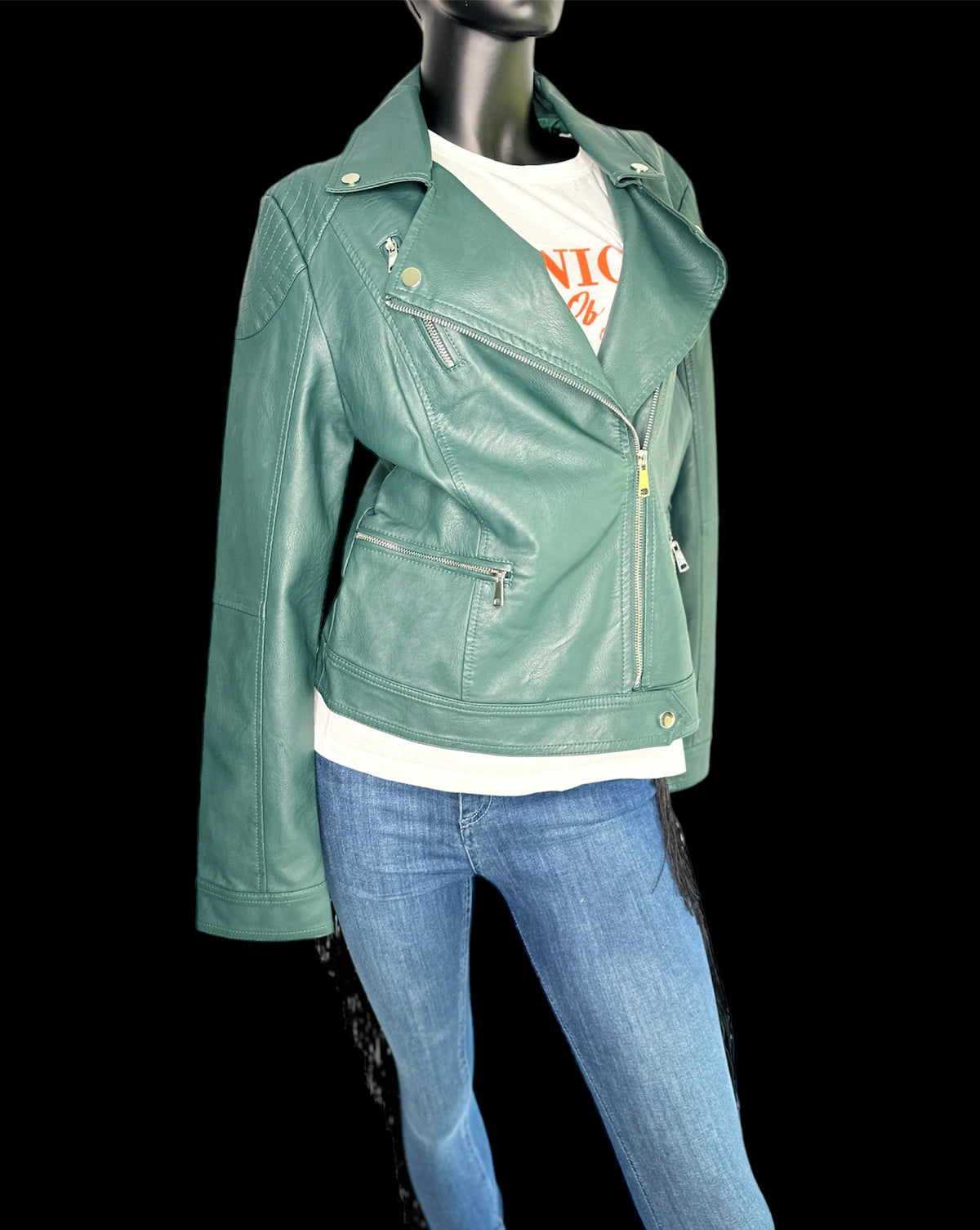 giacca semipelle Green